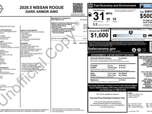 New 2026 Nissan Rogue SV image 31