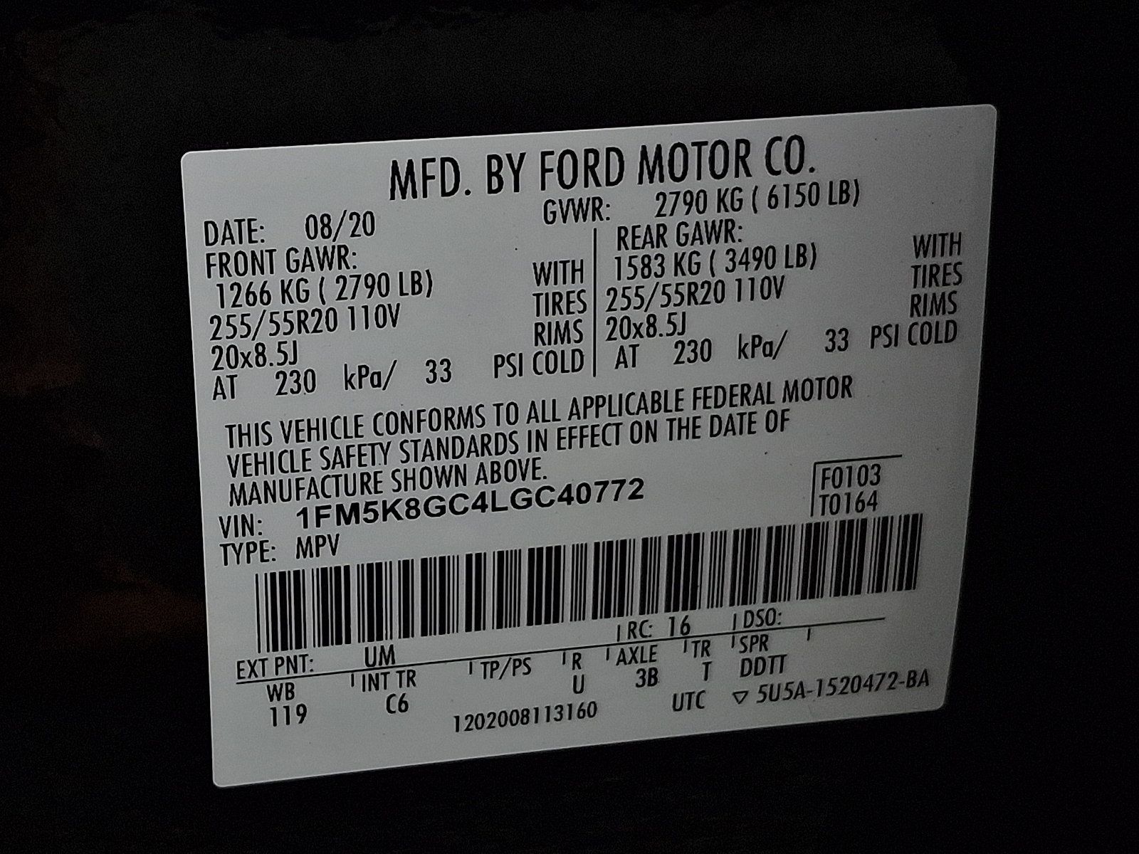 Used 2020 Ford Explorer ST w/ Premium Technology Package AWD/4WD image 29