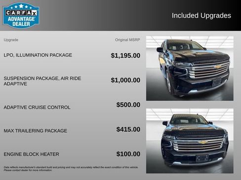 Used 2023 Chevrolet Tahoe High Country w/ LPO, Illumination Package image 3