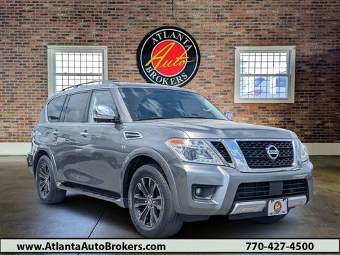Used 2017 Nissan Armada Platinum w/ Captain Seat Package RWD image 1