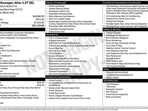 Used 2024 Volkswagen Atlas SEL AWD/4WD image 37