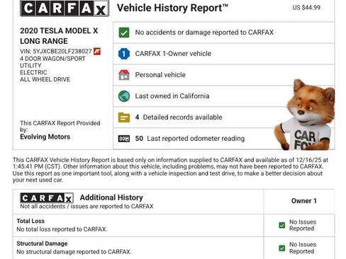 Used 2020 Tesla Model X Long Range image 2