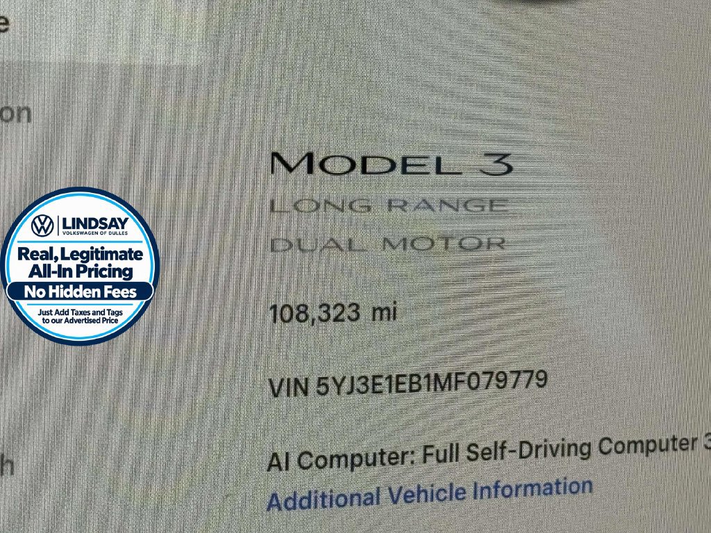 Used 2021 Tesla Model 3 Long Range AWD/4WD image 29