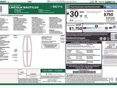 Used 2025 Lincoln Nautilus Reserve AWD/4WD image 6