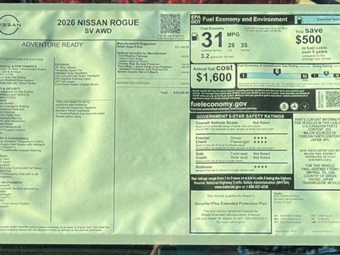 New 2026 Nissan Rogue SV w/ Cold Weather Package image 11