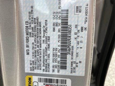 Used 2018 Ford Fusion S image 33