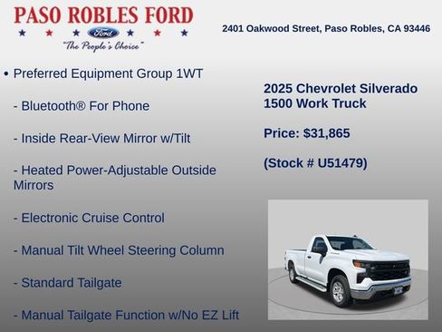 Used 2025 Chevrolet Silverado 1500 W/T RWD image 12
