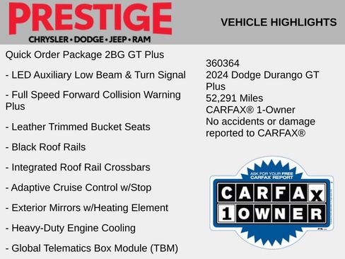 Used 2024 Dodge Durango GT RWD image 6