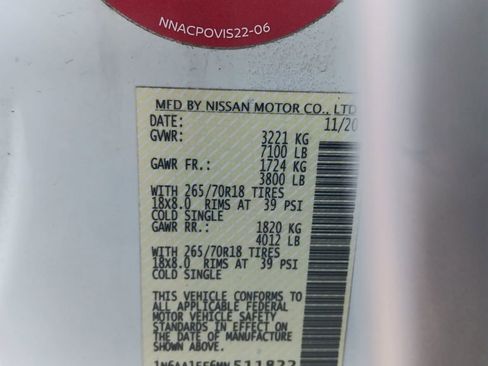 Used 2021 Nissan Titan SV w/ SV Convenience Package image 30