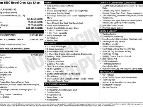 Used 2025 RAM 1500 Rebel w/ Bed Utility Group AWD/4WD image 2