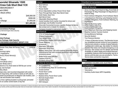 Used 2024 Chevrolet Silverado 1500 Custom AWD/4WD image 7