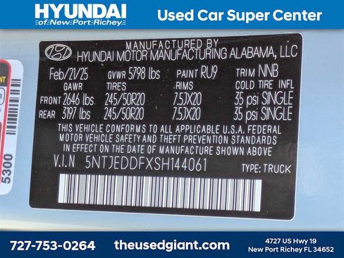 Used 2025 Hyundai Santa Cruz Limited image 43