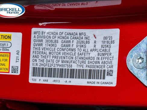 Certified 2023 Honda Civic LX image 37