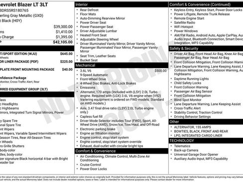 Used 2024 Chevrolet Blazer LT w/ Midnight/Sport Edition FWD image 3