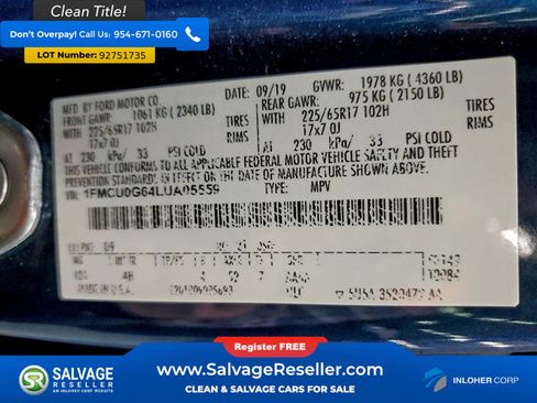 Used 2020 Ford Escape SE FWD image 17