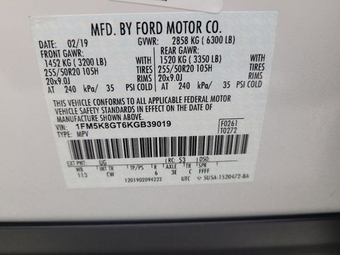 Used 2019 Ford Explorer Sport AWD/4WD image 33