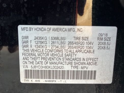 Used 2019 Acura MDX FWD w/ Advance Package image 3