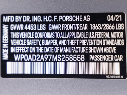 Certified 2021 Porsche 911 Turbo S AWD/4WD image 35