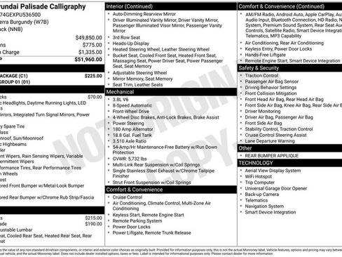 Used 2023 Hyundai Palisade Calligraphy w/ Cargo Package image 46