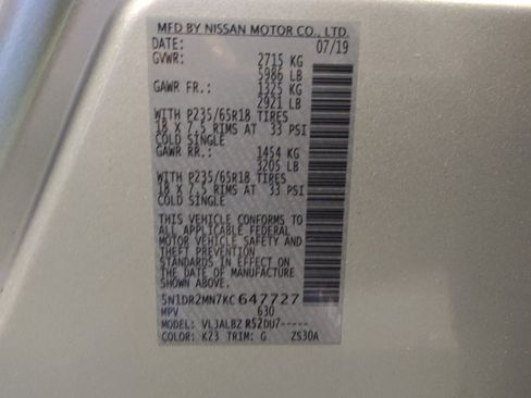 Used 2019 Nissan Pathfinder S image 33