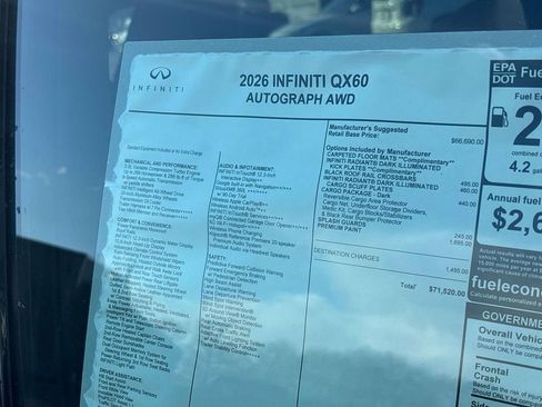 New 2026 INFINITI QX60 Autograph w/ Dark Cargo Package image 19