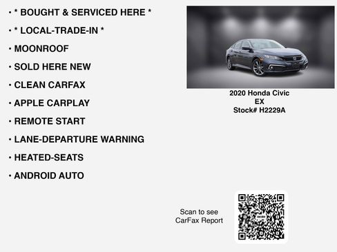 Used 2020 Honda Civic EX image 7