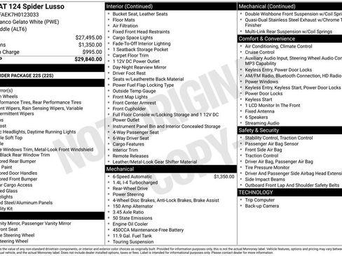 Used 2017 FIAT 124 Spider Lusso image 4