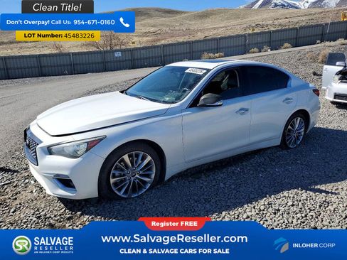 Used 2018 INFINITI Q50 Luxe w/ Essential Package (3.0T Luxe) image 1
