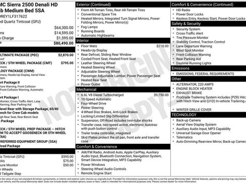 Used 2020 GMC Sierra 2500 Denali w/ Denali Ultimate Package image 9