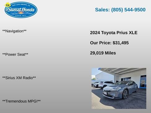 Used 2024 Toyota Prius XLE FWD image 7