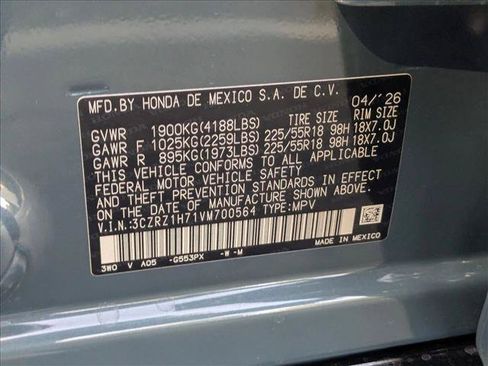 New 2027 Honda HR-V EX-L image 15