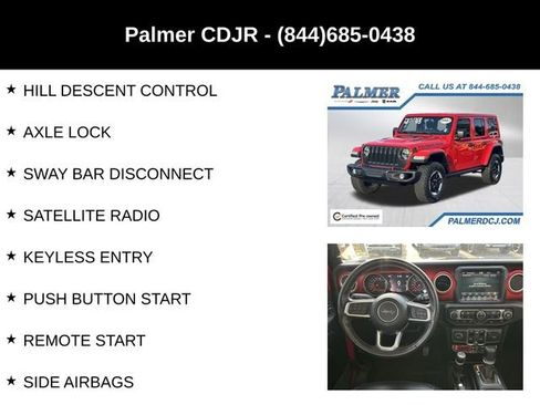 Certified 2022 Jeep Wrangler Unlimited Rubicon w/ Steel Bumper Group AWD/4WD image 18