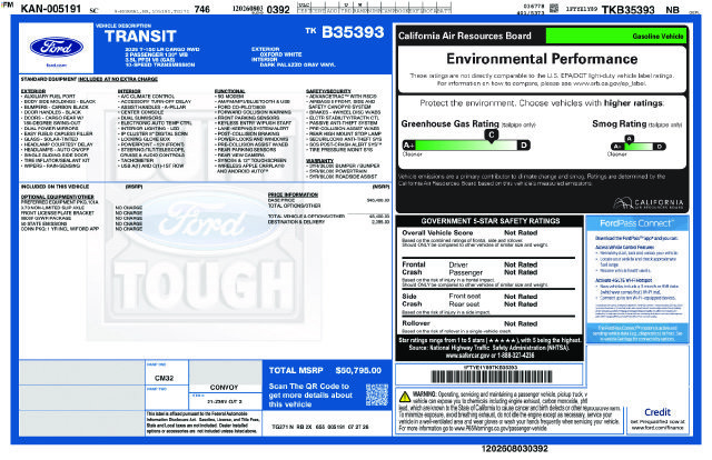 New 2026 Ford Transit 150 Low Roof RWD image 9