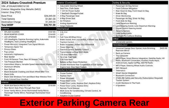 Used 2024 Subaru Crosstrek 2.0i Premium AWD/4WD image 41