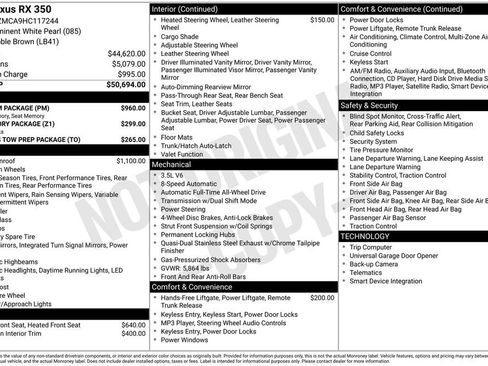 Used 2017 Lexus RX 350 F Sport w/ Premium Package image 10