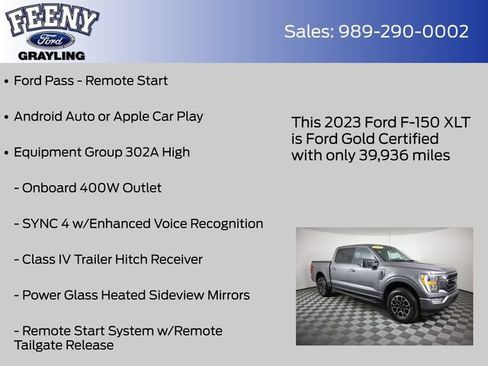 Certified 2023 Ford F150 XLT w/ Equipment Group 302A High AWD/4WD image 9