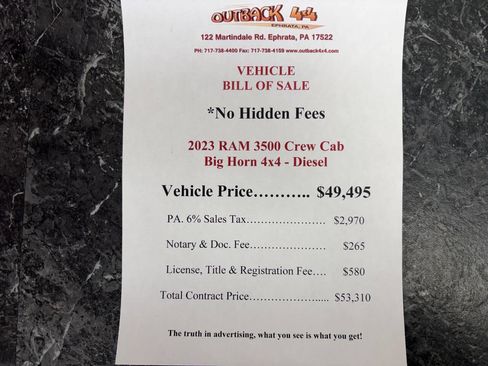 Used 2023 RAM 3500 Big Horn w/ Level 1 Equipment Group image 2