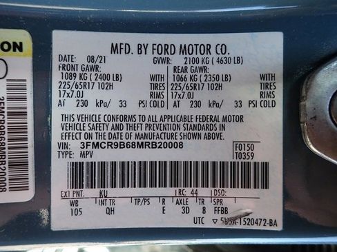 Used 2021 Ford Bronco Sport Big Bend w/ Big Bend Package (96B) image 13