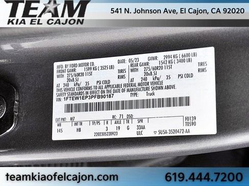 Used 2023 Ford F150 Lariat w/ Equipment Group 502A High image 37