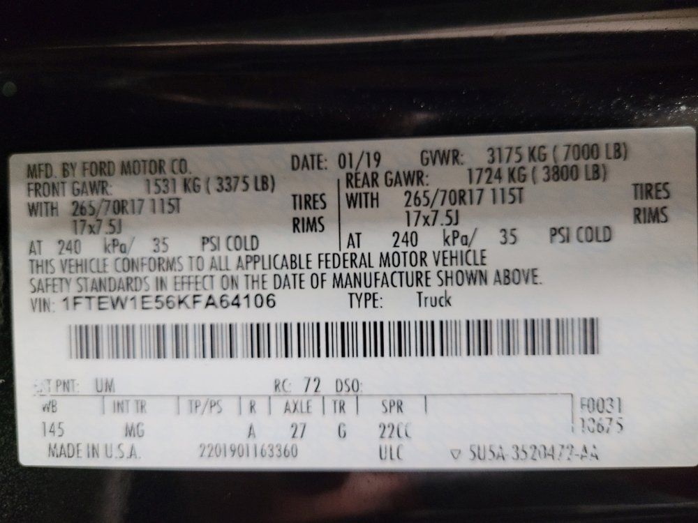 Used 2019 Ford F150 XLT AWD/4WD image 33