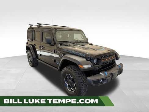 Used 2022 Jeep Wrangler Unlimited Rubicon 4xe w/ Cold Weather Group AWD/4WD image 1