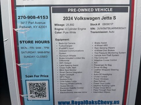 Used 2024 Volkswagen Jetta S FWD image 28