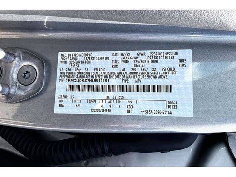 Used 2022 Ford Escape SEL FWD image 19