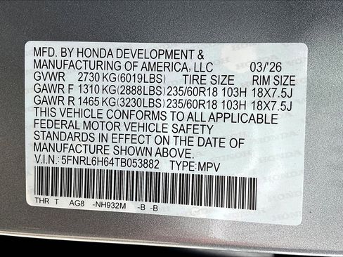 New 2026 Honda Odyssey EX-L image 22