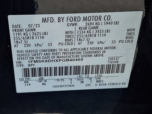 Used 2023 Ford Explorer XLT AWD/4WD image 27