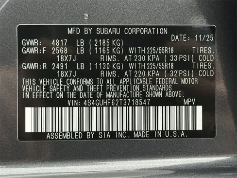 New 2026 Subaru Crosstrek 2.5i Sport image 20