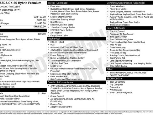 New 2026 MAZDA CX-50 AWD 2.5 Hybrid w/ Premium Pkg image 2