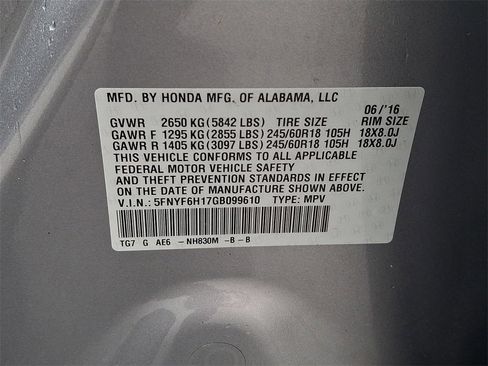 Used 2016 Honda Pilot LX image 27