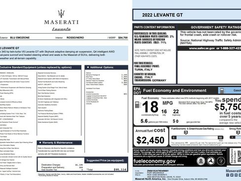 Certified 2022 Maserati Levante GT image 26