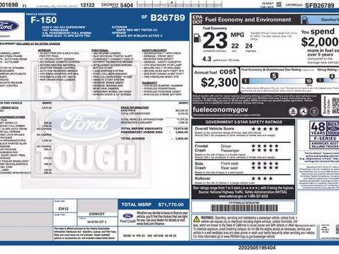 Used 2025 Ford F150 Lariat w/ Equipment Group 501A Mid AWD/4WD image 37